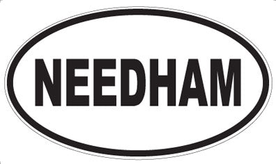NEEDHAM - Oval Sticker