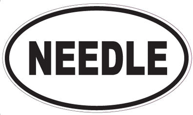NEEDLE - Oval Sticker