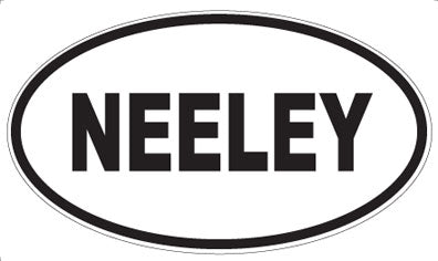 NEELEY - Oval Sticker