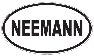 NEEMANN - Oval Sticker