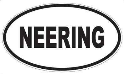 NEERING - Oval Sticker