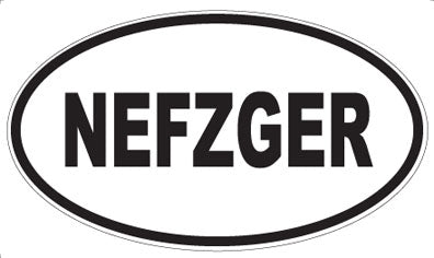 NEFZGER - Oval Sticker