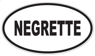 NEGRETTE - Oval Sticker