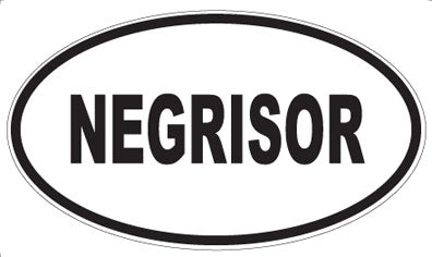 NEGRISOR - Oval Magnet