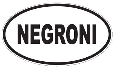 NEGRONI - Oval Sticker