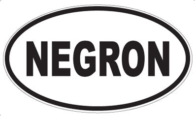 NEGRON - Oval Magnet
