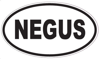 NEGUS - Oval Sticker