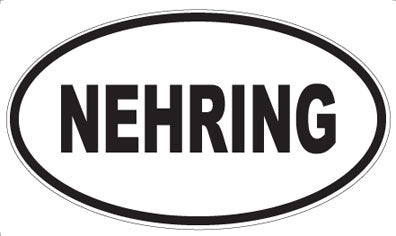 NEHRING - Oval Sticker