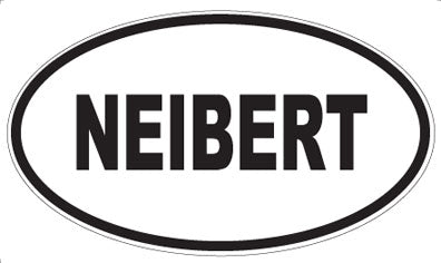 NEIBERT - Oval Sticker