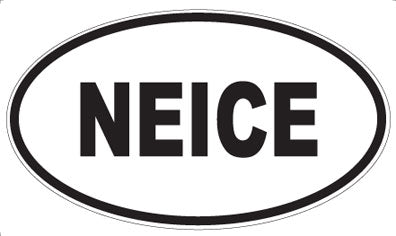 NEICE - Oval Sticker