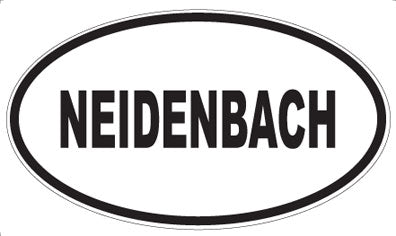 NEIDENBACH - Oval Sticker