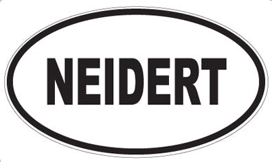 NEIDERT - Oval Sticker