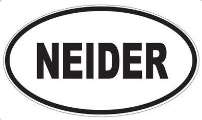 NEIDER - Oval Magnet