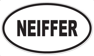 NEIFFER - Oval Sticker