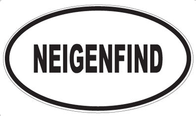 NEIGENFIND - Oval Sticker