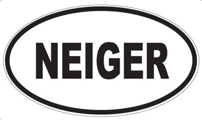 NEIGER - Oval Sticker