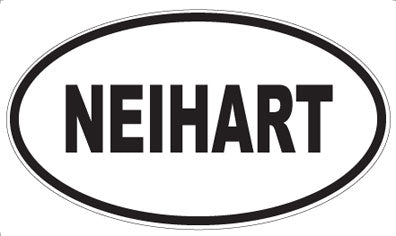 NEIHART - Oval Magnet