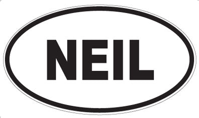 NEIL - Oval Sticker
