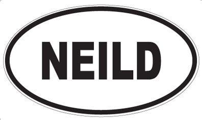 NEILD - Oval Sticker