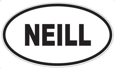 NEILL - Oval Magnet