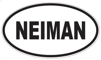 NEIMAN - Oval Magnet