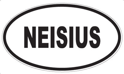 NEISIUS - Oval Sticker