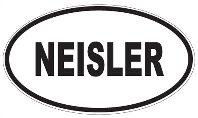 NEISLER - Oval Sticker