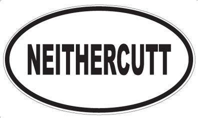 NEITHERCUTT - Oval Magnet