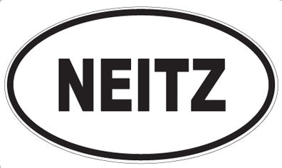 NEITZ - Oval Magnet
