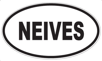 NEIVES - Oval Sticker