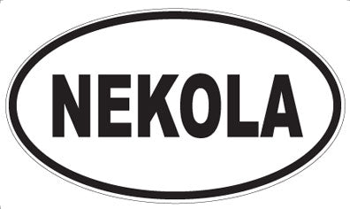 NEKOLA - Oval Sticker