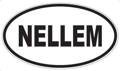 NELLEM - Oval Sticker
