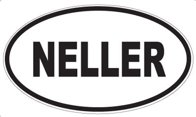NELLER - Oval Sticker