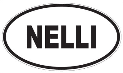 NELLI - Oval Sticker