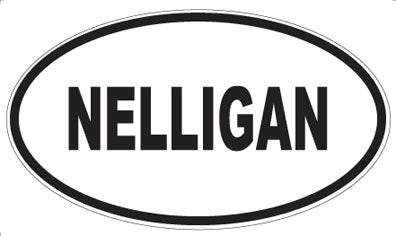 NELLIGAN - Oval Magnet