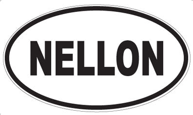 NELLON - Oval Sticker
