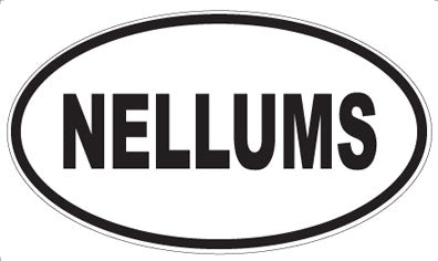 NELLUMS - Oval Sticker