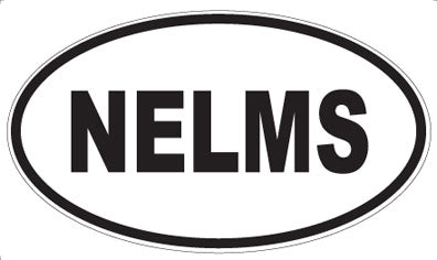 NELMS - Oval Magnet