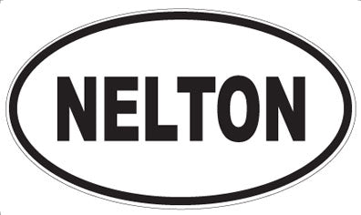 NELTON - Oval Sticker