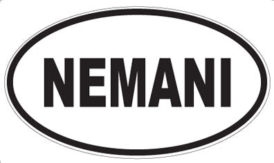 NEMANI - Oval Sticker