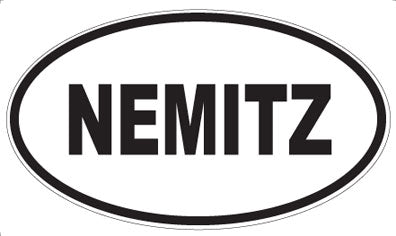 NEMITZ - Oval Sticker