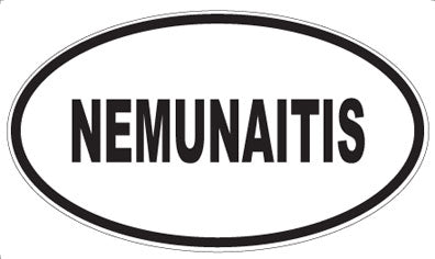 NEMUNAITIS - Oval Magnet