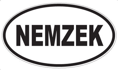 NEMZEK - Oval Magnet