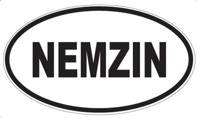 NEMZIN - Oval Sticker
