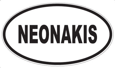 NEONAKIS - Oval Magnet