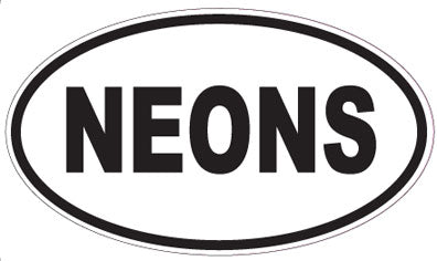 NEONS - Oval Magnet