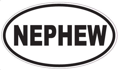 NEPHEW - Oval Sticker