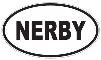 NERBY - Oval Sticker