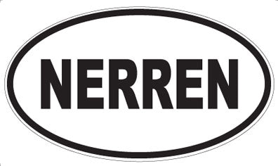 NERREN - Oval Sticker