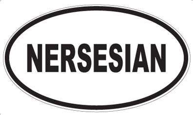NERSESIAN - Oval Sticker